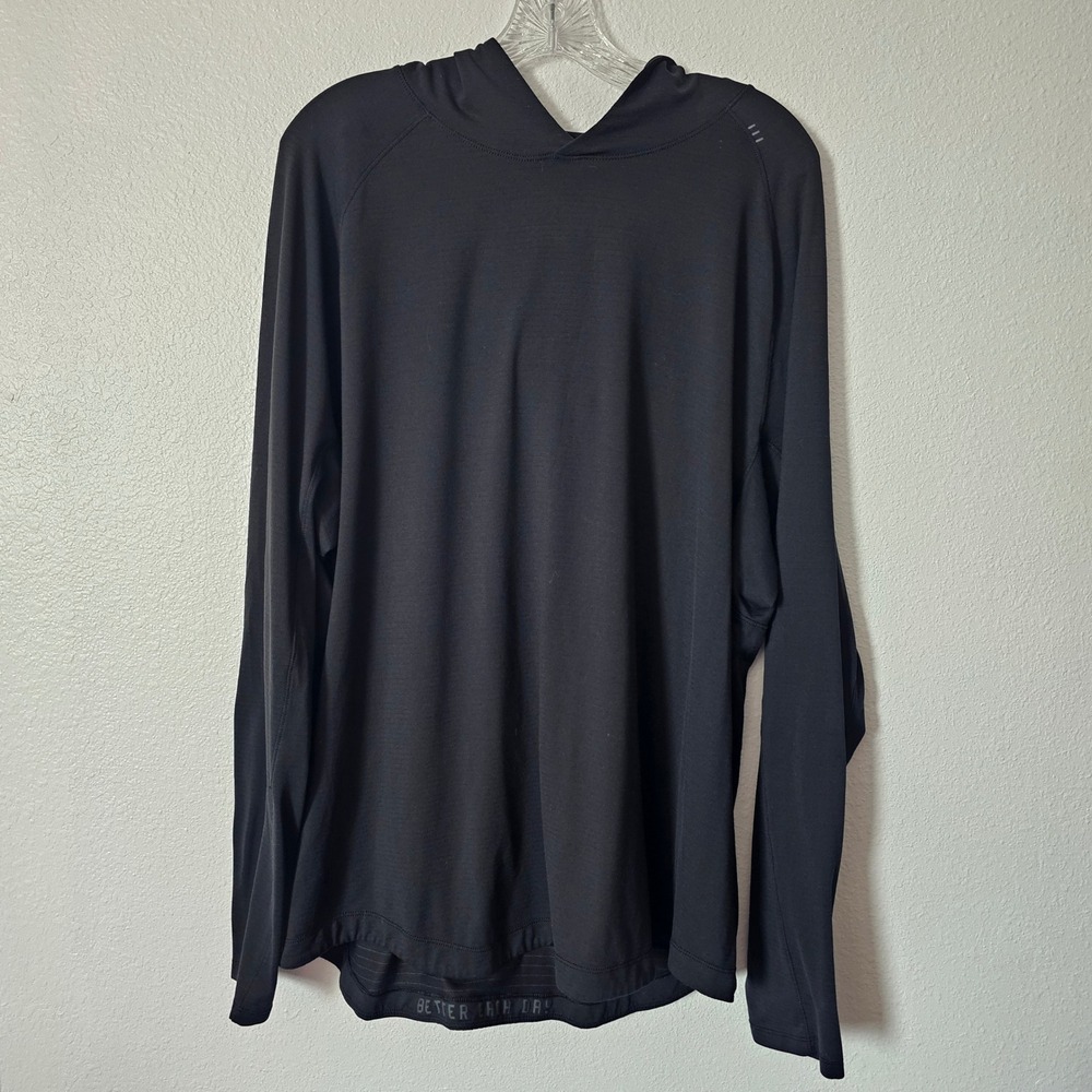 Lululemon Metal Vent Tech Hoodie 2.0 Mens Black Training Running Shirt XL